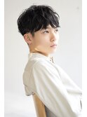 bibito ナチュラルパーマ メンズツーブロックマッシュ