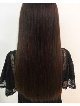 エヌプラス(N+) 黒髪グラデヘアーオリーブグレー小顔に見せるヘアココアベージュ