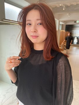 ガリカ 博多(Gallica) ロングレイヤー/韓国前髪/エアリーバング/セミロング/くびれヘア