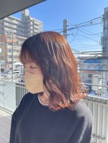 ヘアメイク コモレビ(hairmake komorebi) 簡単スタイルング★ロングパーマスタイル/ベージュ/小顔