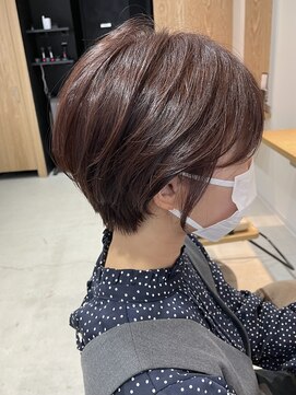 トリート 船堀店(TREAT) ショート×ピンクブラウン