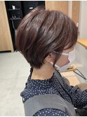 ショート×ピンクブラウン