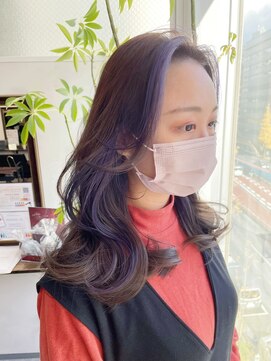 グーフィートーキョー 銀座(Goofy Tokyo) Goofy銀座/フェイスフレーミング/ラベンダー/前髪インナー