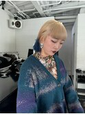 ダークパープルナチュラルショートミルクブラウン