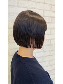 ビス ヘア アンド ビューティー 西新井店(Vis Hair＆Beauty) 20代30代ミニボブココアブラウン小顔美肌ストレート丸み