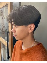 ソーコ 渋谷(SOCO)&nbsp;ニュアンスパーマセンターパートメンズマッシュスパイラルパーマ