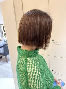 ウィル あべの店(WiLL) ストレートパーマ切りっぱなしボブ