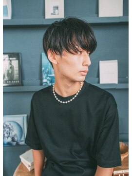 ゼロ 南浦和店(ZERO) メンズツーブロックマッシュ/アッシュブラック