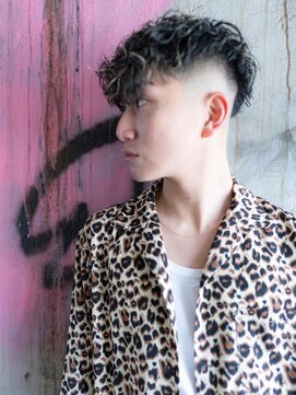 ハバナ 渋谷(HAVANA) 束感モテる/刈り上げマッシュ/無造作パーマ/メンズハイライト/