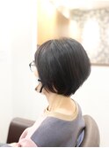 ミセス菱形ショート/丸みショートヘア/ショートボブ/百合ヶ丘