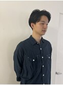 黒髪センターマッシュショート