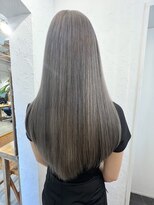ロア インターナショナル 新宿店(LoA International)&nbsp;【LoA】ミルクティーアッシュベージュ髪質改善縮毛