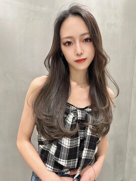 ロンドローズ 名古屋(Lond damaskRose) ブリーチ 学割 オリーブベージュ レイヤーカット リタッチ30