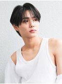 韓国短髪ツーブロック束感モテる黒髪シークレットパーマ流行
