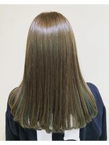 アズール 草加(azule)&nbsp;カーキベージュ　インナーカラー