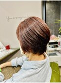 ショートボブ/カット、カラー/30代~