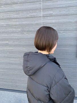 琉月 枝松店 ショコラグレージュ×まとまるボブ