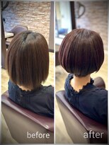 トレセッテ(tre sette)&nbsp;ツヤ感かなりアップ！ナチュラルブラウン＋/ショートボブ