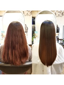 ベレッタ 枚方店(veretta.) ストレートロング/髪質改善/サラツヤストレート/縮毛矯正/ツヤ髪