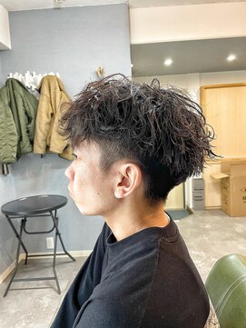 グリードヘア(GREED HAIR) マッシュ×波巻きパーマ