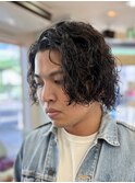 メンズスパイラルパーマ　サーフカール