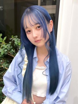 ワク 豊橋藤沢店(waku) ブルー ハイトーン ブリーチ