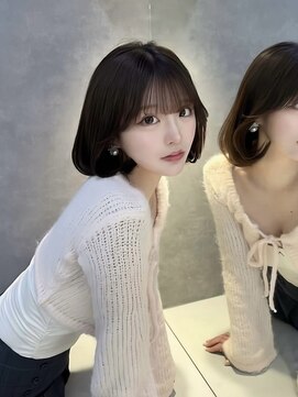 ロンドアヴァントゥス 池袋(Lond aventus) ミニウルフレイヤーカット顔周りカット前髪カット韓国ロング池袋