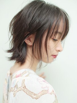 ツヅリ レイヤー/ミディアム/熊本カット/ハイライト/キッズカット