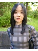 ブリーチ無しオリーブベージュヘーゼルベージュ透明感レイヤー