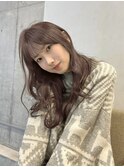 艶のある【透明感】ピンクベージュカラー