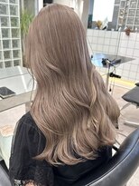 サンクマーケット 渋谷(cinq MARKET)&nbsp;渋谷ダブルカラーレイヤーカットミルクティーベージュカラー韓国