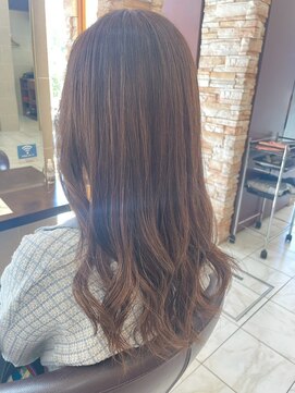 髪質改善/顔周りレイヤーカット/グレージュ[千葉/千葉駅]