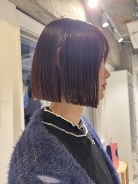 20代30代40代ワンレンボブレイヤーボブボルドーカラー暖色カラー