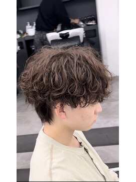 エース 豊橋店(Ace) シャドウパーマ波巻きパーマミックス豊橋メンズサロン浜松メンズ