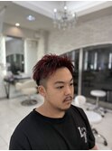 春◎アップバング短髪パーマ無し爽やかスタイリング