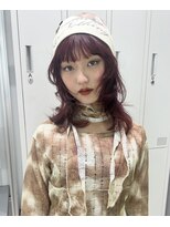 ノラ シンディ(NORA CYNDY)&nbsp;【池崎】レイヤーカット×ダブルカラーでつくるチェリーレッド