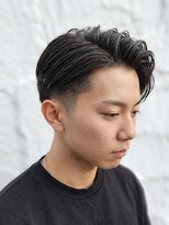 ワンワンオー バーバーショップ 長浜店(@110 BARBER SHOP)&nbsp;ローフェード×アップバング×ニュアンスパーマ