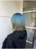 ＊ ブルー×ブラウンのデザインカラー ＊