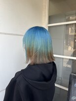 エマ 蕨(EMMA)&nbsp;＊ ブルー×ブラウンのデザインカラー ＊