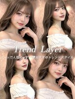 ラビス クローバー(Lovis clover)&nbsp;透明感カラー/レイヤーカット/ブリーチなしダブルカラー/熊谷