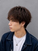 ラベルム バイ エーケー メンズ(La Belleme by AK for Men)&nbsp;韓国風ブラウンマッシュ×束感ヘア