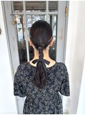 タイトポニーヘアアレンジ♪