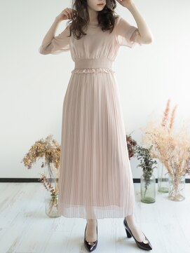 ヘアセット&メイク専門店 カスミ(Kasumi) D-32【レンタルドレス】FUR FUR