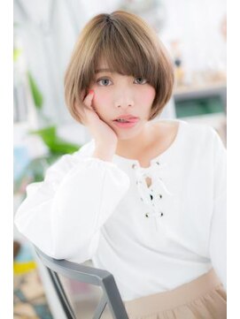 ミック ヘアアンドビューティー 大山店(miq  Hair&Beauty) ペールカラーｘ斜めバング前下がりナチュラルマッシュc1