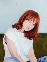 ルームヘア 梅ヶ丘店(Room hair)&nbsp;重ためミディの外はねアレンジ