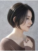 前髪長め大人ショートボブ20代30代40代【AIN.表参道】川原大地