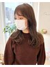 【部分縮毛】お顔まわり縮毛矯正+カット+トリートメント 土日祝＋500