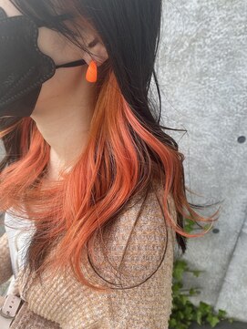 ニコ(NICO by KENJE) インナーカラー/オレンジ 【湘南台】