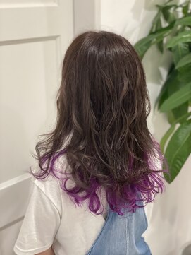アース 四街道もねの里モール店(EARTH coiffure beaute) ミディアム裾カラー