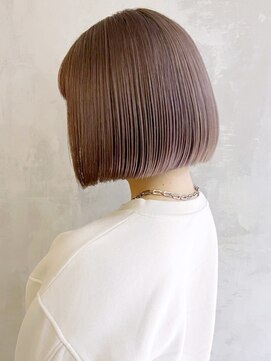 アルバム 渋谷パルコ(ALBUM) ラベンダーベージュ_チェリーブラウンフェミニンロング_ba377542